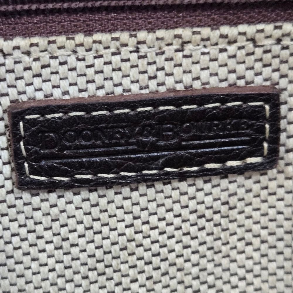 🐢 Vintage Dooney & Bourke Brown Pebbled Leather Tote! - Picture 7 of 13